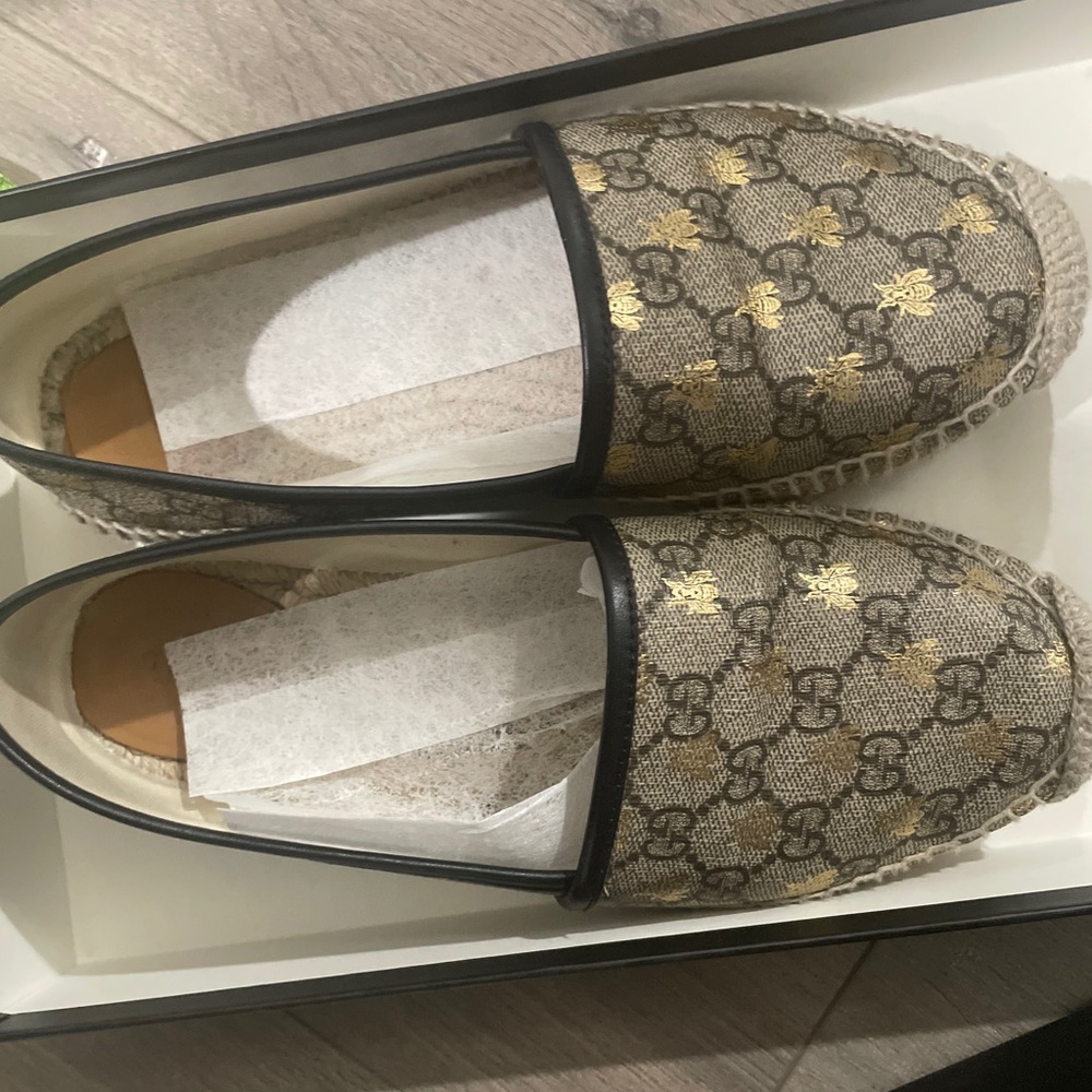 Gucci pilar GG Supreme Canvas Espadrille flats - Picture 9 of 10